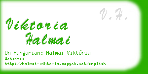 viktoria halmai business card